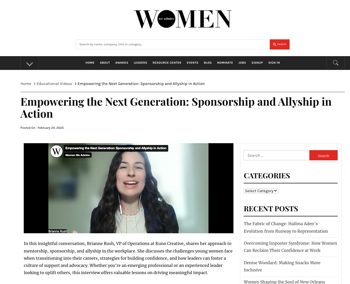 women-we-admire-video